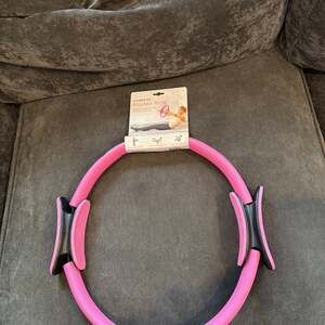 Dual Grip 15" Pilates Magic Circle Ring Fitness Resistance Training Yoga Ring